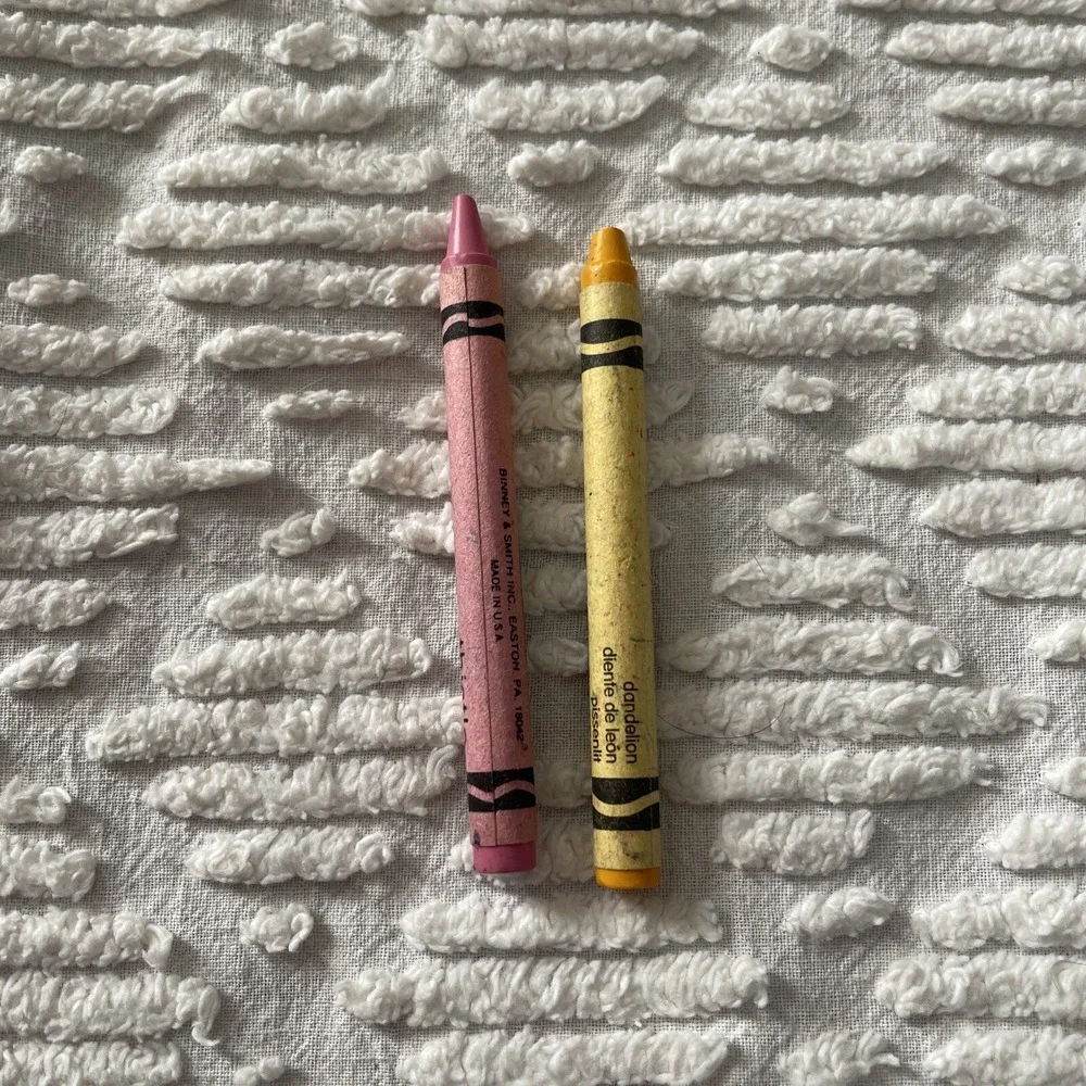 Thistle Crayola Crayon ‎ Retired USA UNUSED Vintage Binney & Smith + DANDELION